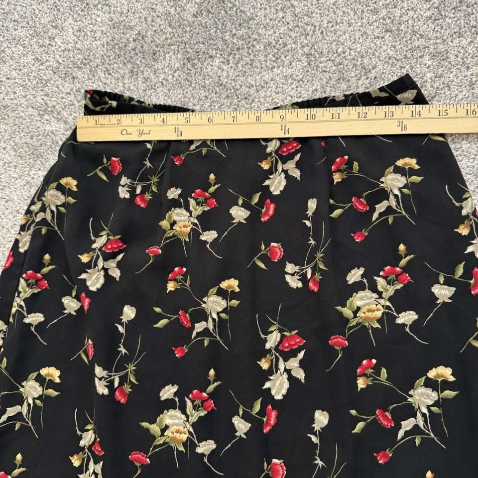 Falda Midi Kathie Lee Vintage Años 90 10 Oscura Romántica Cottagecore Boho Chic Floral Foto 3 de 4