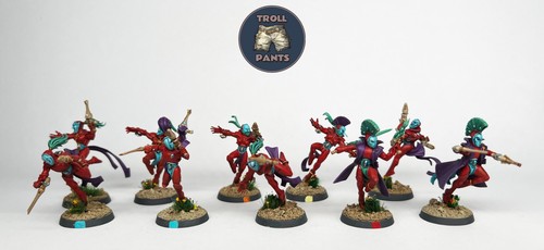 Warhammer 40k Solitaire Harlequins Aeldari Miniature - Assembled And Primed