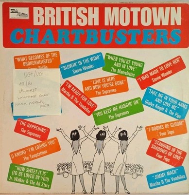 British Motown Chartbusters Vinyl Record VG+/VG STML 11055 1967
