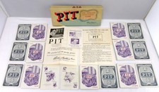 Vintage Pit Card Game 1947 Bull and Bear Edition COMPLETE Parker Brothers