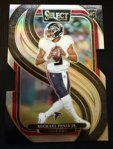 2024 Panini Select - Premier Level Michael Penix Jr. Silver Prizm Die-Cut (RC)