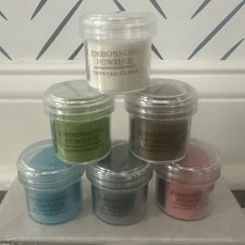 Anna Griffin, Inc- EMBOSSING POWDER Lot of 6, New In Box, Assorted Colors