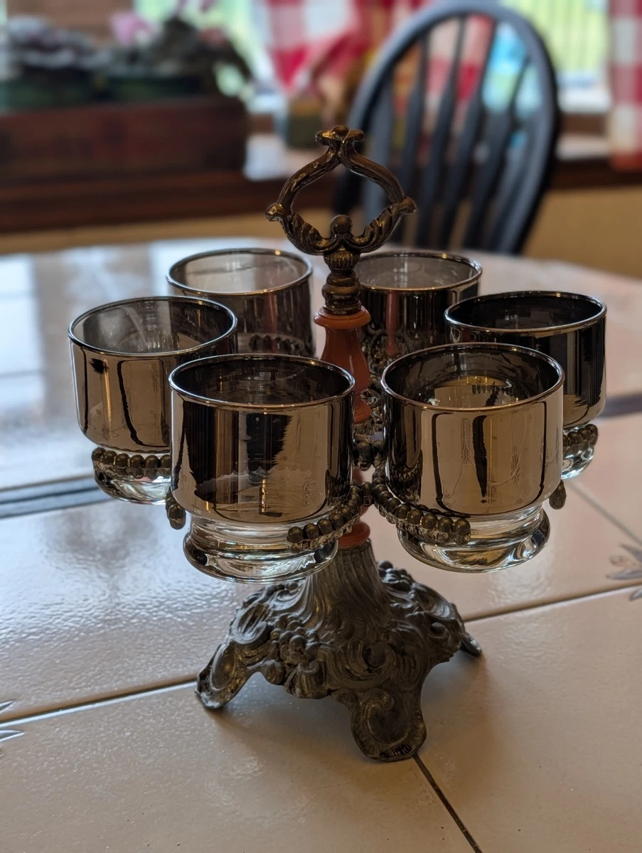Jules Resale | Vintage MCM Bar Tools Used Set of 6 Used *a few spots in the cups and one on the