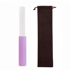 Singing Bowl Mallet Clear Solid Acrylic Base Rubber Striker Mallet for Playin...