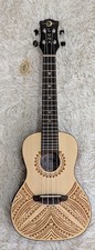 Luna UKE TAPA SPR Luna Concert Solid Spruce Top Acoustic Electric Ukulele w/ Bag