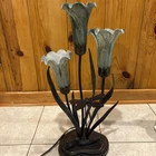 VTG Dale Tiffany Luminarie Tulip Lamp Dragonfly Connoisseur Collection BEAUTIFUL