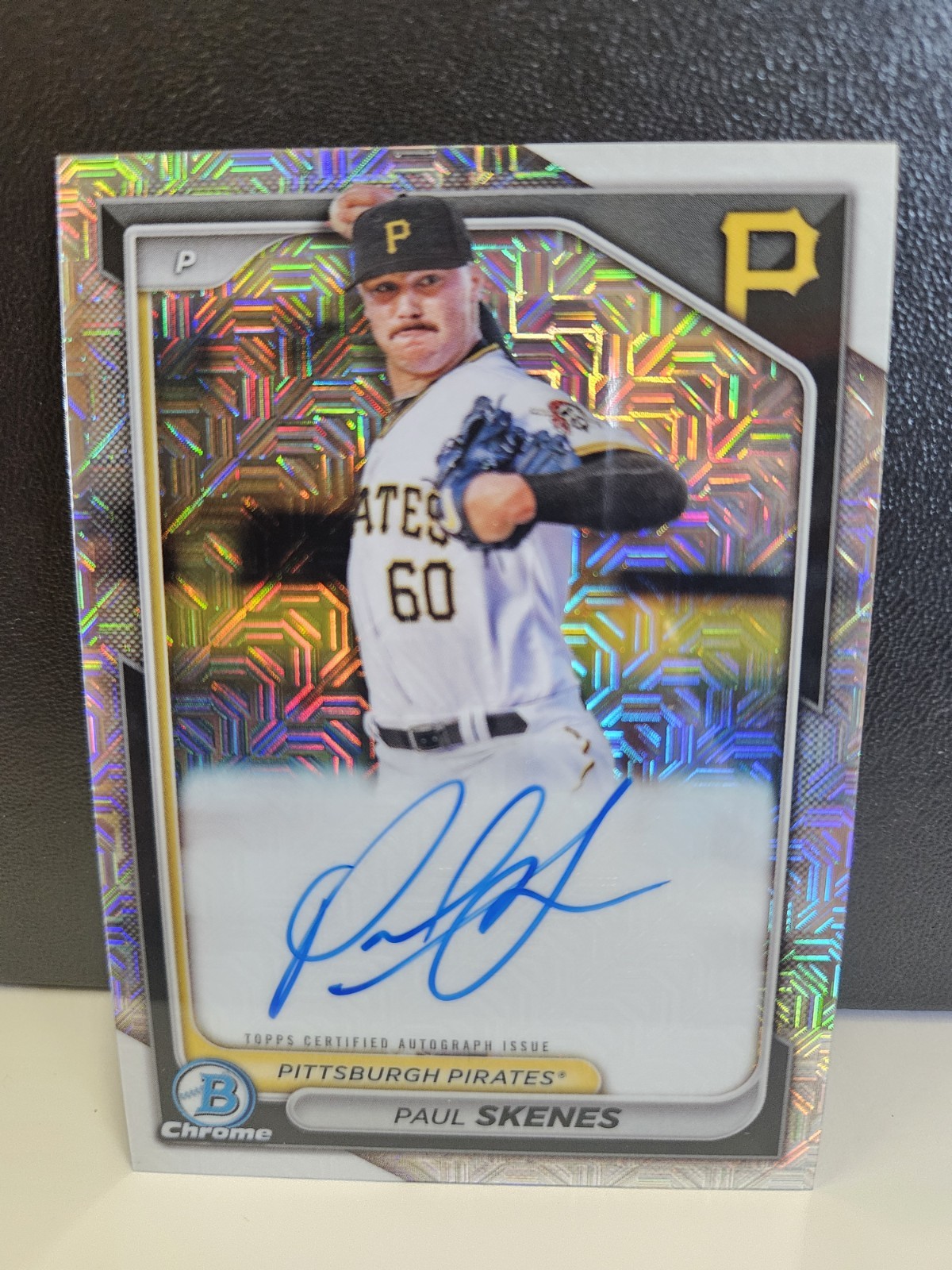 Paul Skenes 2024 Bowman Chrome On Card Auto Mojo #BMA-PS