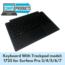 Microsoft Keyboard With Trackpad Black model: 1725 for Surface Pro 3/4/5/6/7