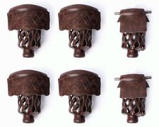 6 heavy-duty PU leather billiard table pockets, multiple styles/colors
