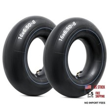Heavy Duty 16x6.50-8 Inner Tubes with TR-87 Bent Valve Stem, Premium