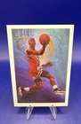 1990-91 NBA Hoops - Art Card Team Checklist Michael Jordan #358