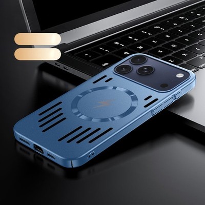 Magsafe Hülle für iPhone 17 16 Pro Max Air 15 14 13 Wärmeabfuhr Schutz Hart Case