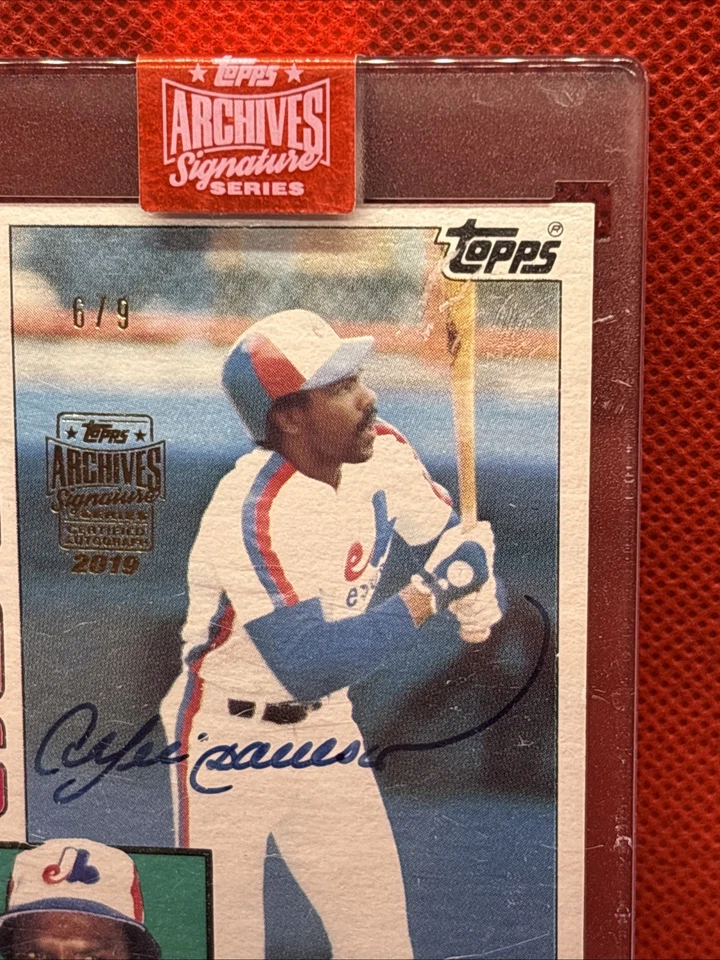 2019 Topps Archives Signature Series Andre Dawson Auto /09 Expos HOF 1984 Topps - Image 3 of 4
