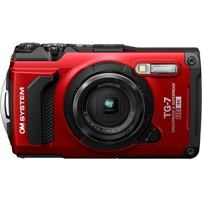 #ad #ad Reconditioned OM SYSTEM Tough TG 7 Waterproof Digital Camera Body Red Edition $307.99