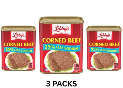 (3 pack) Libby's Corned Beef, 12 oz Can free shipping