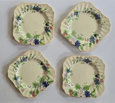 Antique ROYAL Daulton DUNBAR Square SALAD / Bread PLATES ~ Beautiful~!
