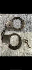 Vintage 1940s Harvard Lock Company Leg irons Shackles handcuffs with key
