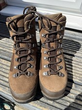 British Army Iturri Suede Combat Boots - UK 7M - Supergrade - Brown - B278