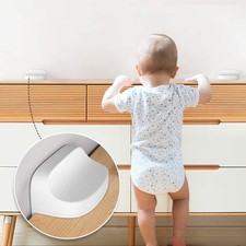 EUDEMON Baby Safety Anti-Tip Furniture Anchor 2 Count Pack of 1 , White