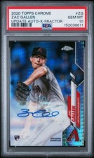 2020 Topps Chrome X-Fractor #USA-ZG Zac Gallen - Rookie Auto 74/125 PSA 10 GEM