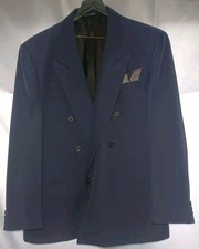 Falcone - Sz XL - Union Made In USA - Purple 4 Button Blazer 42" Chest - VINTAGE