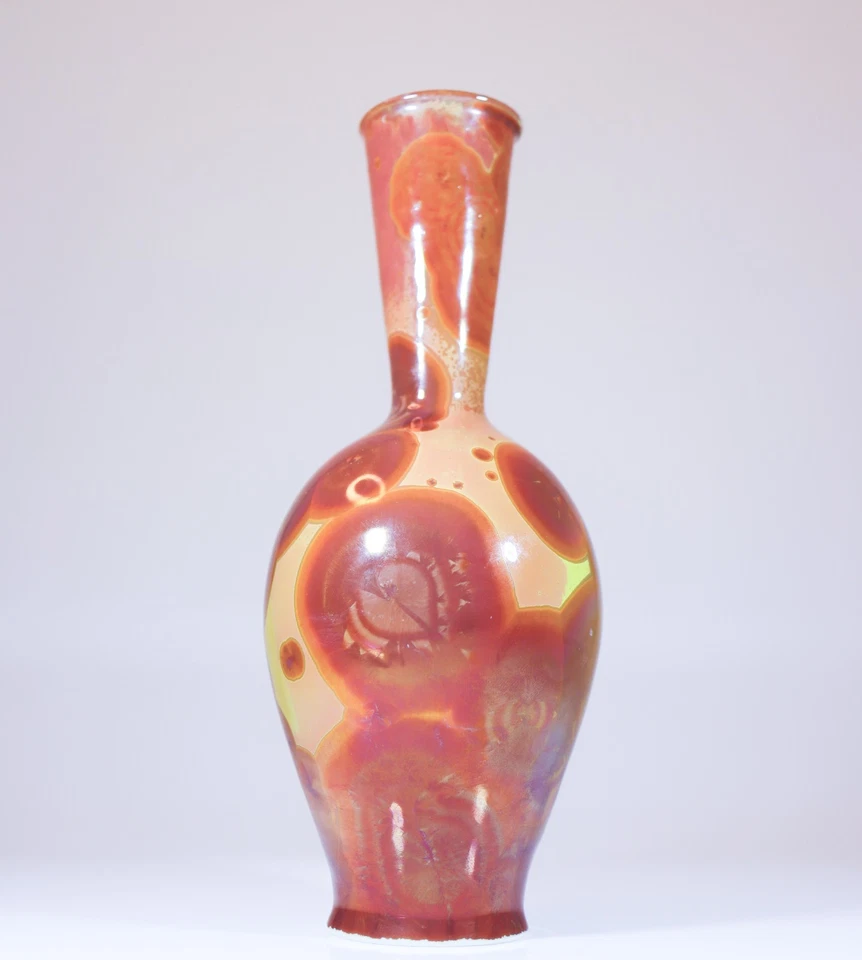 Jarrón de cerámica Isak Isaksson esmalte cristalino artista contemporáneo Foto 4 de 4