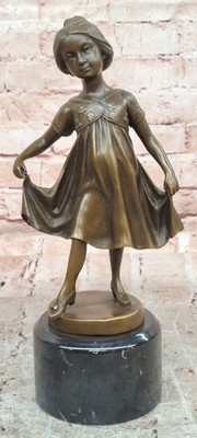 Milo Dancing Girl Bronzefigur Skulptur Bronzeguss Bronze Original Skulptur
