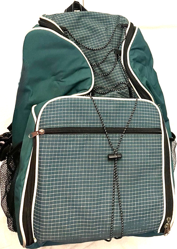 Picnic Essentials 15pc Essential Carry & Roll Travel Cooler Waterproof Backpack