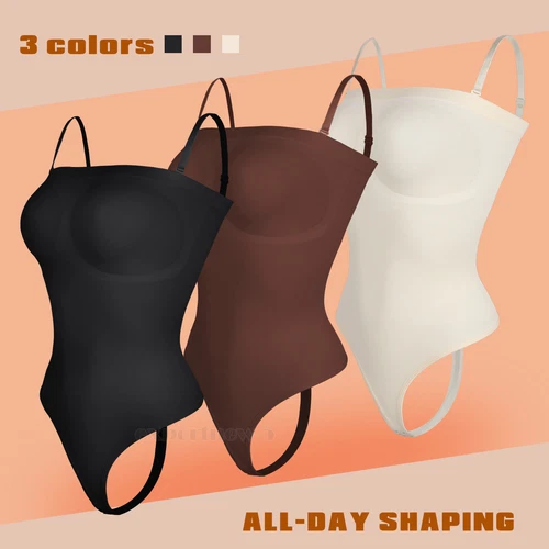 Traje para mujer sin tirantes de compresión con forma moldeador de cuerpo para el torso control de barriga - Imagen 6 de 31