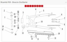 CATENA MOTRICE RICAMBI BRIXTON BX 125 X ABS Scrambler Felsberg Originali F09