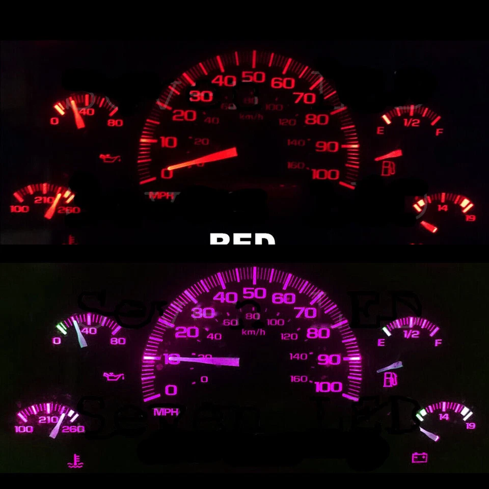 Nuevo KIT LED ROJO para Savana Safari GMC GM 1996-2005 CHEVY Chevrolet Cluster 96-05 Foto 3 de 4