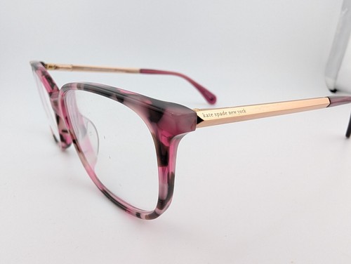 Kate Spade Eyeglasses, Frames Only, Natalia YJM, 52-16-140, Plastic, Pink Tort - Picture 4 of 16