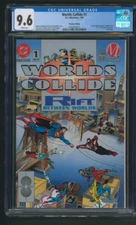 Worlds Collide #1 CGC 9.6 Premium Edition Silver Logo DC Milestone Crossover