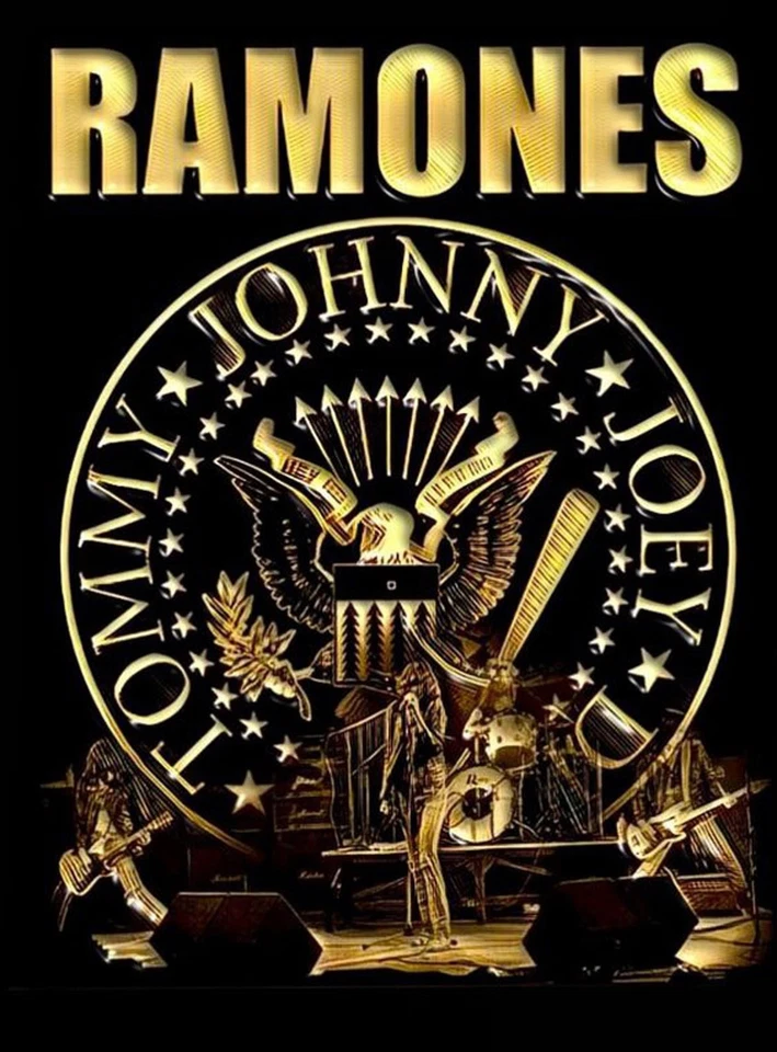 Sudadera con capucha Ramones Rock Music Logo negra -31042 -SW - Imagen 2 de 2