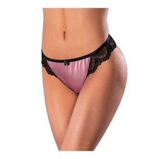 Magic Silk Sensual Desires Crotchless Thong Mauve S/M