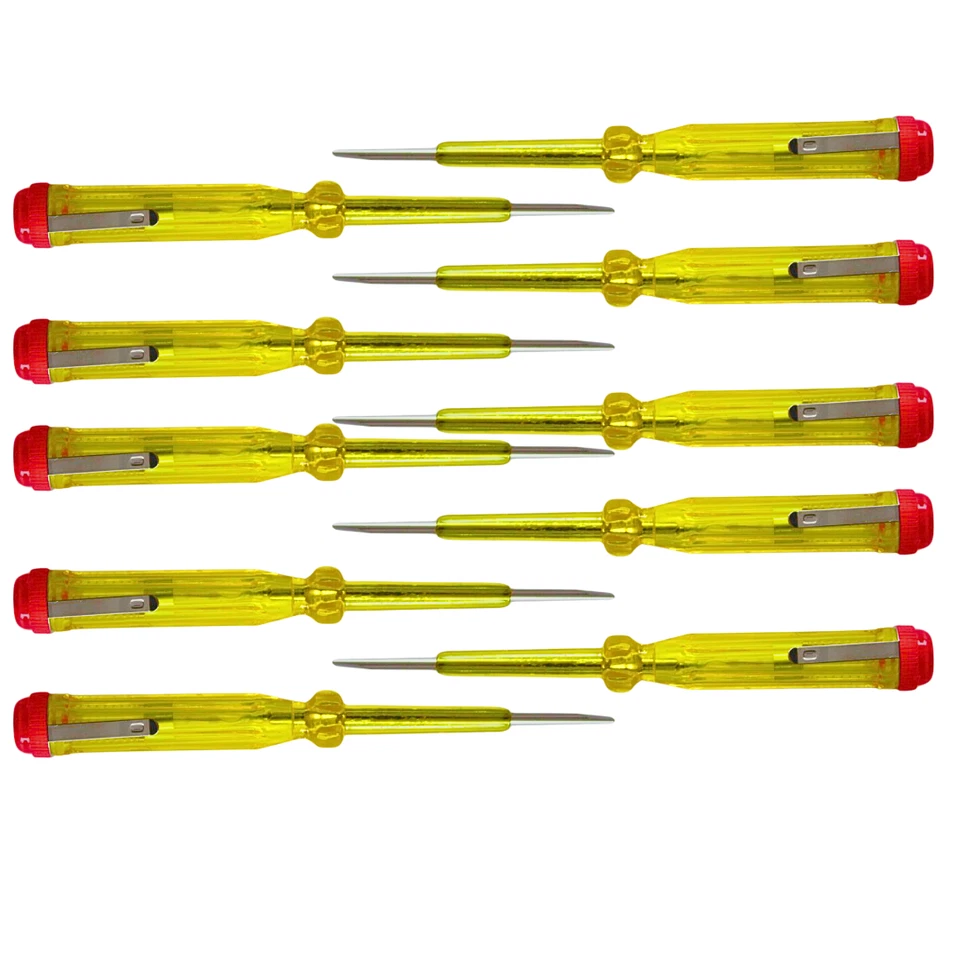 Stromprüfer Set 100-500V Phasenprüfer Spannungsprüfer Schraubendreher Stromtest - Bild 2 von 4