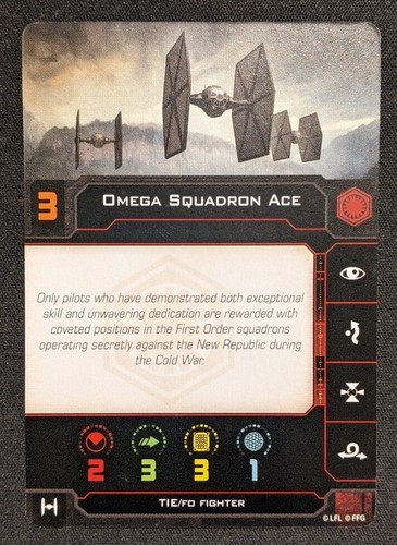 FIRST ORDER PILOT CARDS, X-WING MINIATURES (2nd ed), FANTASY FLIGHT, FFG - Picture 12 of 19