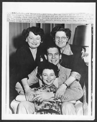 JOHNNY RAY + MARILYN MORRISON IN NEW YORK 1952 VINTAGE ORIGINAL PHOTO