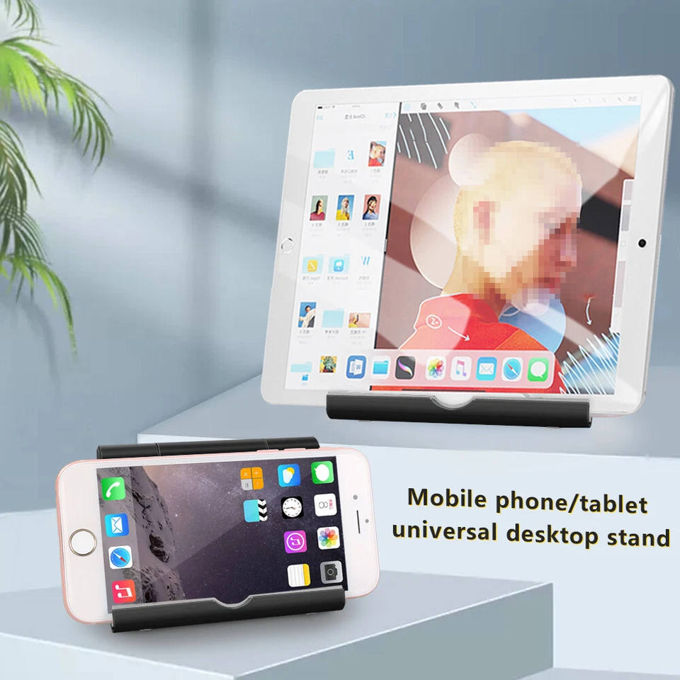 Universal Foldable Cell Phone Desk Stand Holder Mount Cradle For Phone Tablet - Image 4 of 4