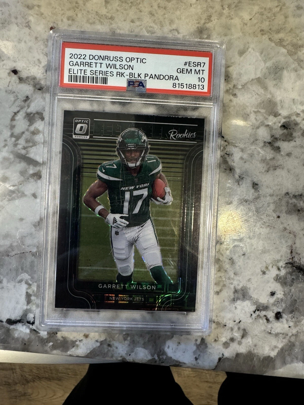 Garrett Wilson Panini Donruss Optic the Elite Series Rookies #ESR7 Black Pandora