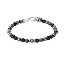 John Hardy Black Onyx Eagle Eye & Hematite Bracelet