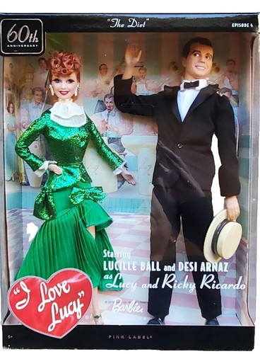 I Love Lucy Barbie NRFB: Lucy and Ricky dolls 