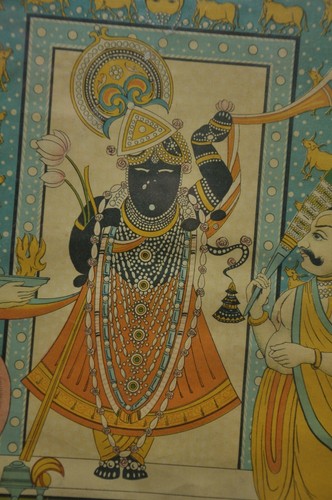 Vintage Framed God Srinathji Litho Print Photograph , Collectible - Picture 3 of 9