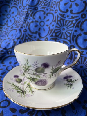 VTG Duchess Bone China England Floral Teacup & Saucer Set