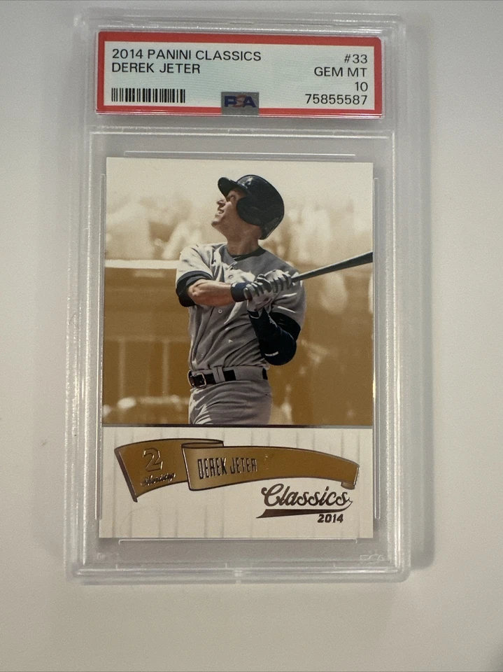2014 Panini Classics Derek Jeter #33 PSA 10 Gem Mint HOF New York Yankees - Image 2 of 4