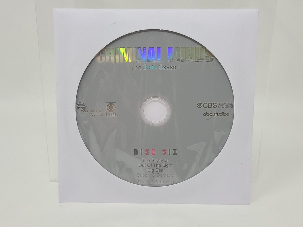 Criminal Minds - Season 6 Six DVD Replacement Disc 6 | eBay