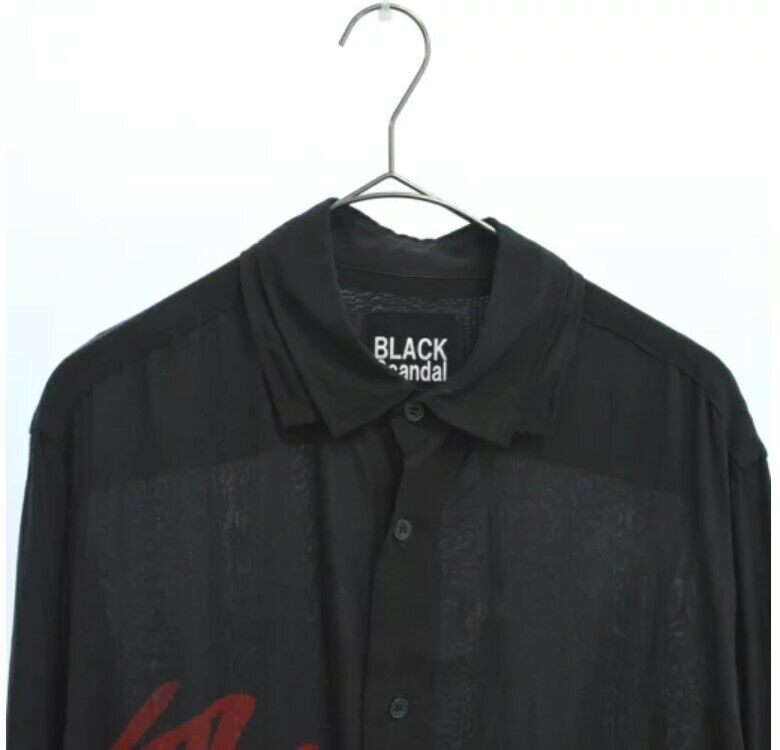 Black Scandal Yohji Yamamoto 18Aw N Bs Print Long B Blood Black Scandal Yohji Yamamoto 18Aw N Bs Print Long B Blood