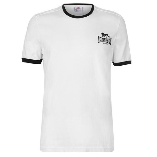 Lonsdale Mens Contrasting Trim Ringer T-Shirt - 50% OFF !!! SALE !!!