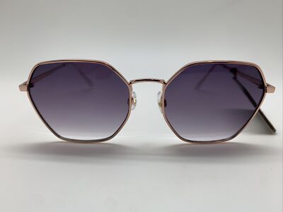 T99.5 Panama Jack 59265FGX650 Gold Geometric Shaped Gray Lens Sunglasses 100% UV