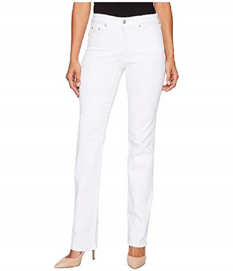 NWT! $120 NYDJ STRETCH TUMMY TUCK  "MARILYN" STRAIGHT LEG JEANS WHITE SIZE 18